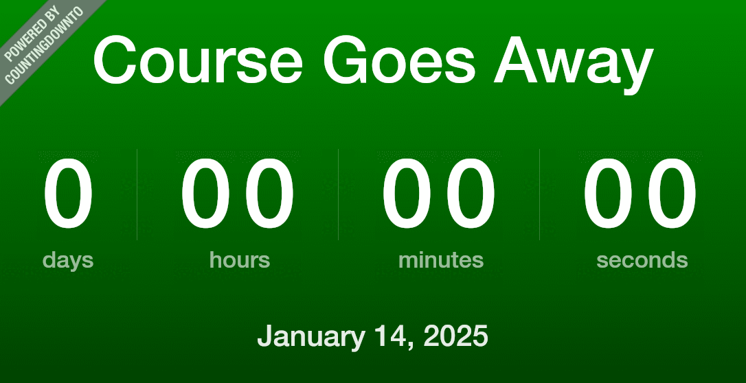 Course Goes Away