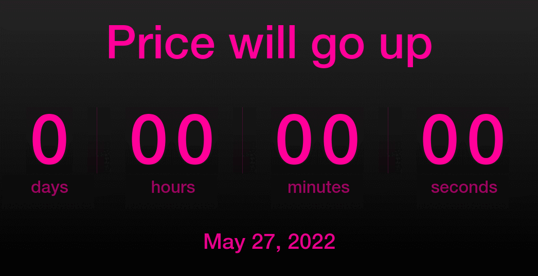 Price will go up