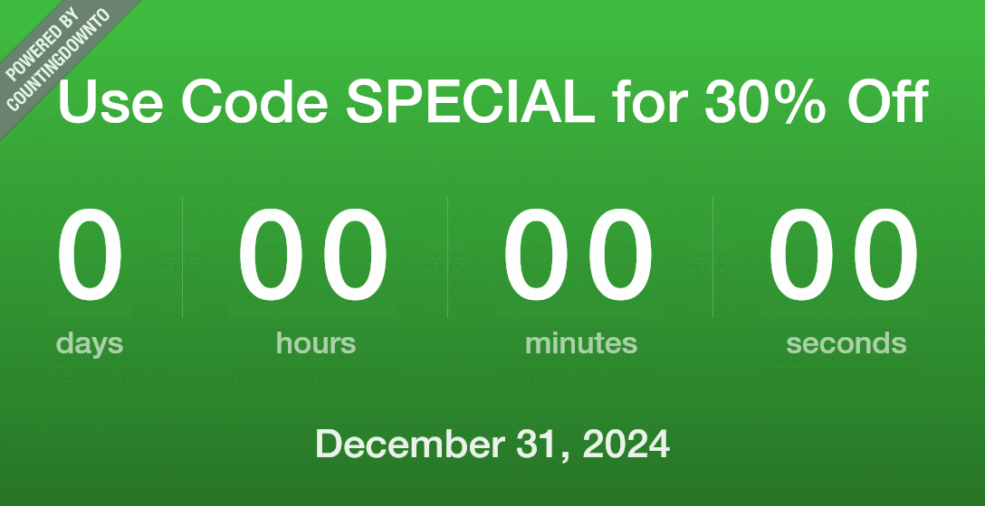 Use Code SPECIAL for 30% Off