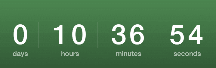 Countdown clock.